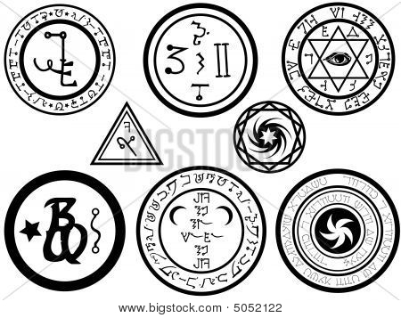 炼金术符号和 magickal 魔符