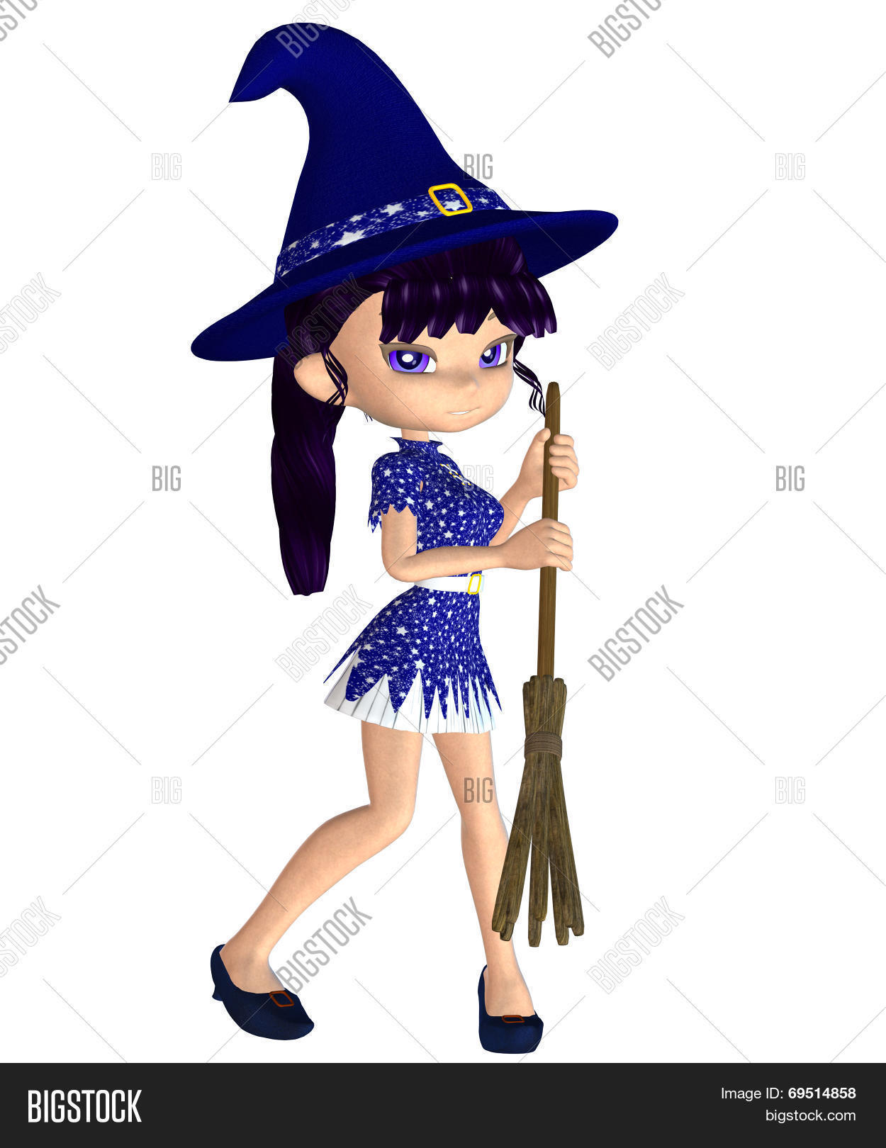 cute 3d witch 库存照片和库存图片 | bigstock