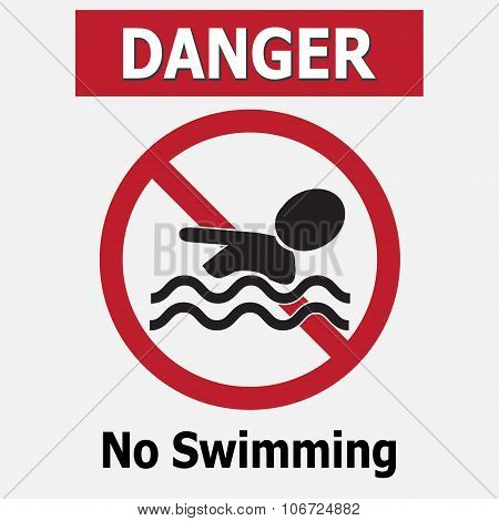 no swimming warning signs