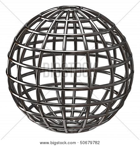 globe meridians and parallels