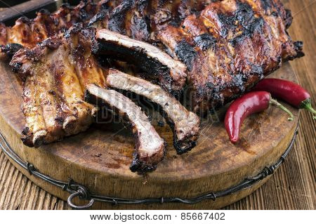 grilled spare ribs
