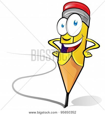 fun pencil cartoon