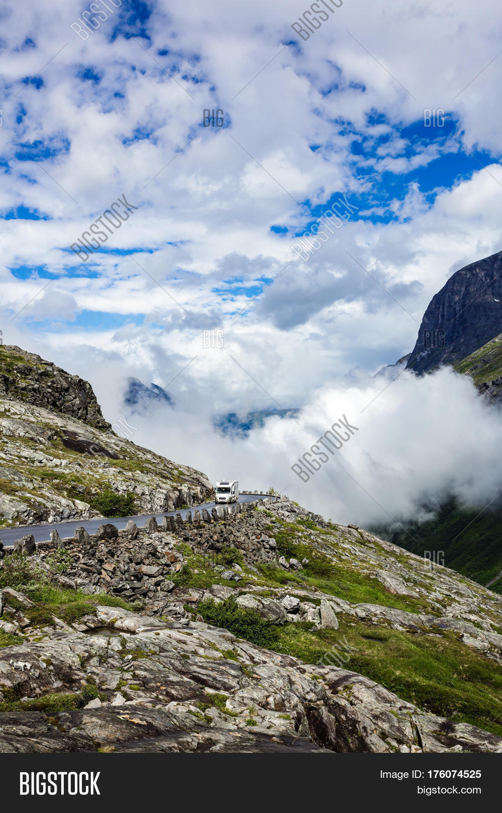 beautiful nature norway natural landscape.