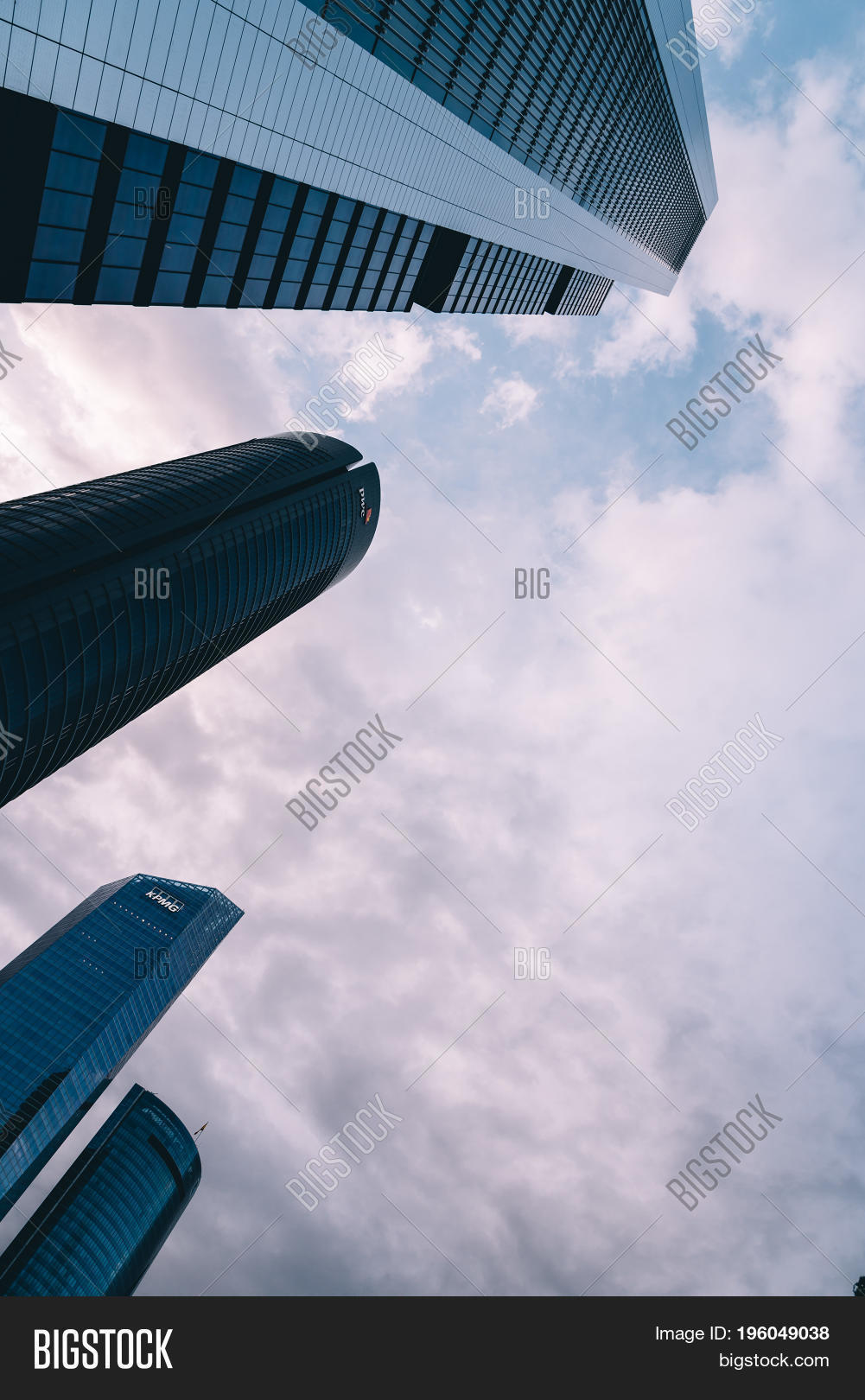 madrid spain - june 25 2017: low angle view of skyscraper in