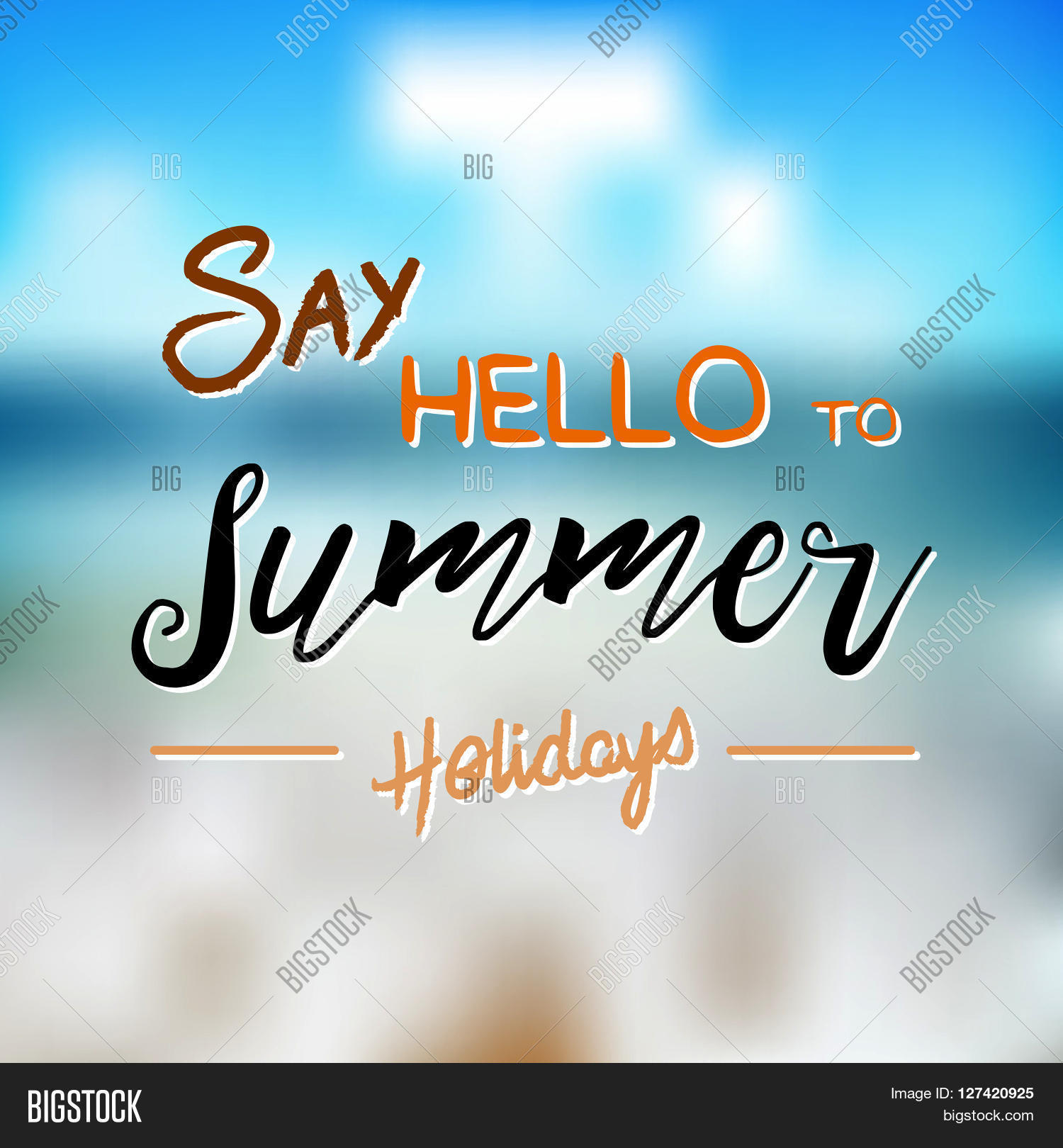 summer time logo template. vector typographic design label.