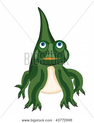 &nbsp; 保存 of a cartoon illustration of the pangolin iguana on