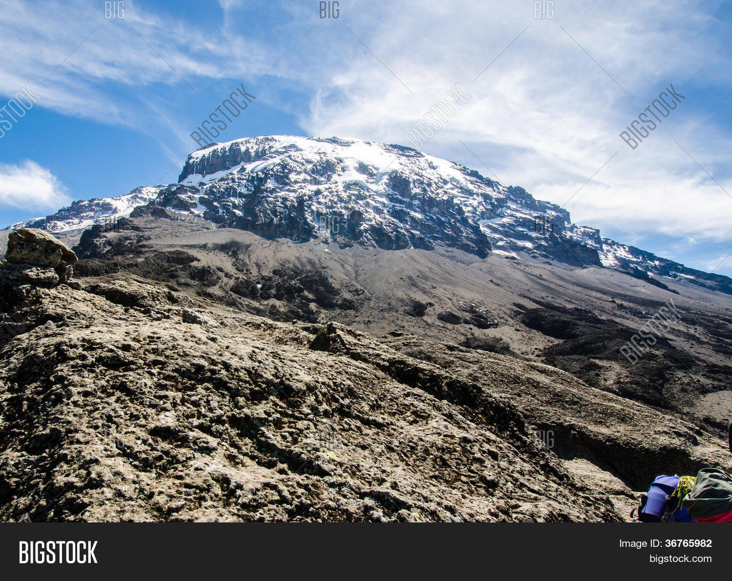machame route - mount kilimanjaro national park 库存照片 id