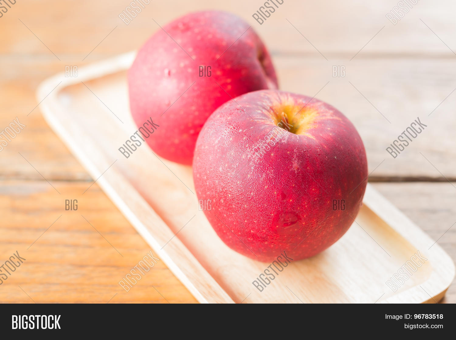 freshly picked red gala apples stock photo