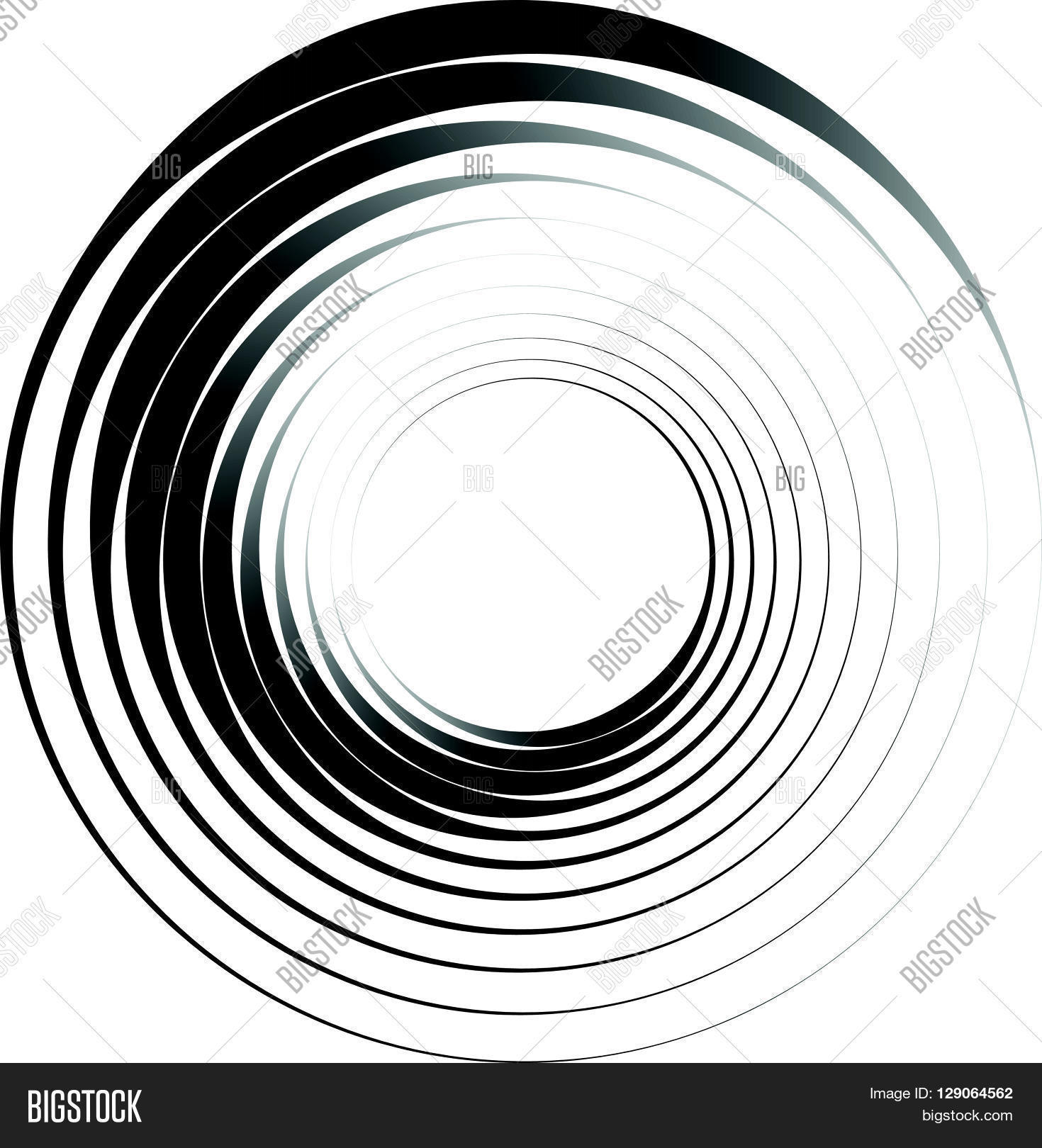concentric circles. radiating,矢量图和照片 | bigstock