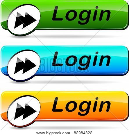 login buttons
