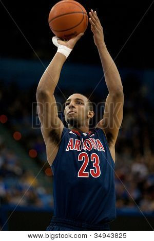 los angeles - feb 26: arizona wildcats forward derrick williams