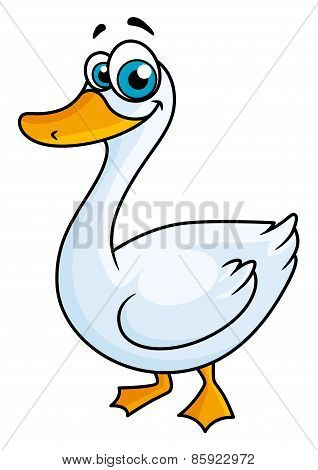 cartoon goose with big eyes